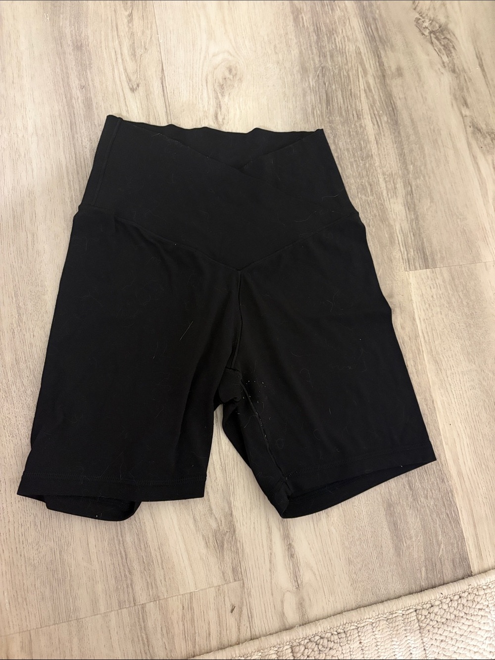 Black arie crossover shorts